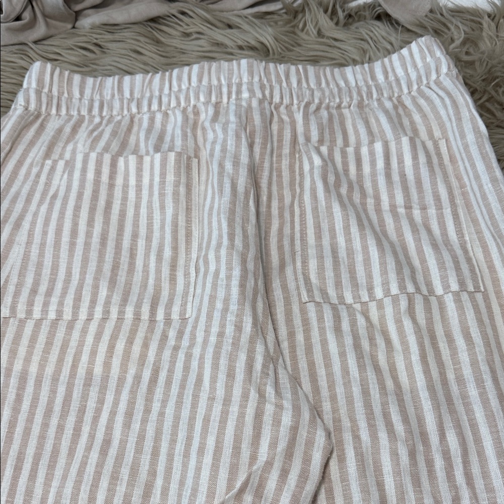 a new day Beige and White Striped Wide-Leg Pants - Picture 5 of 5